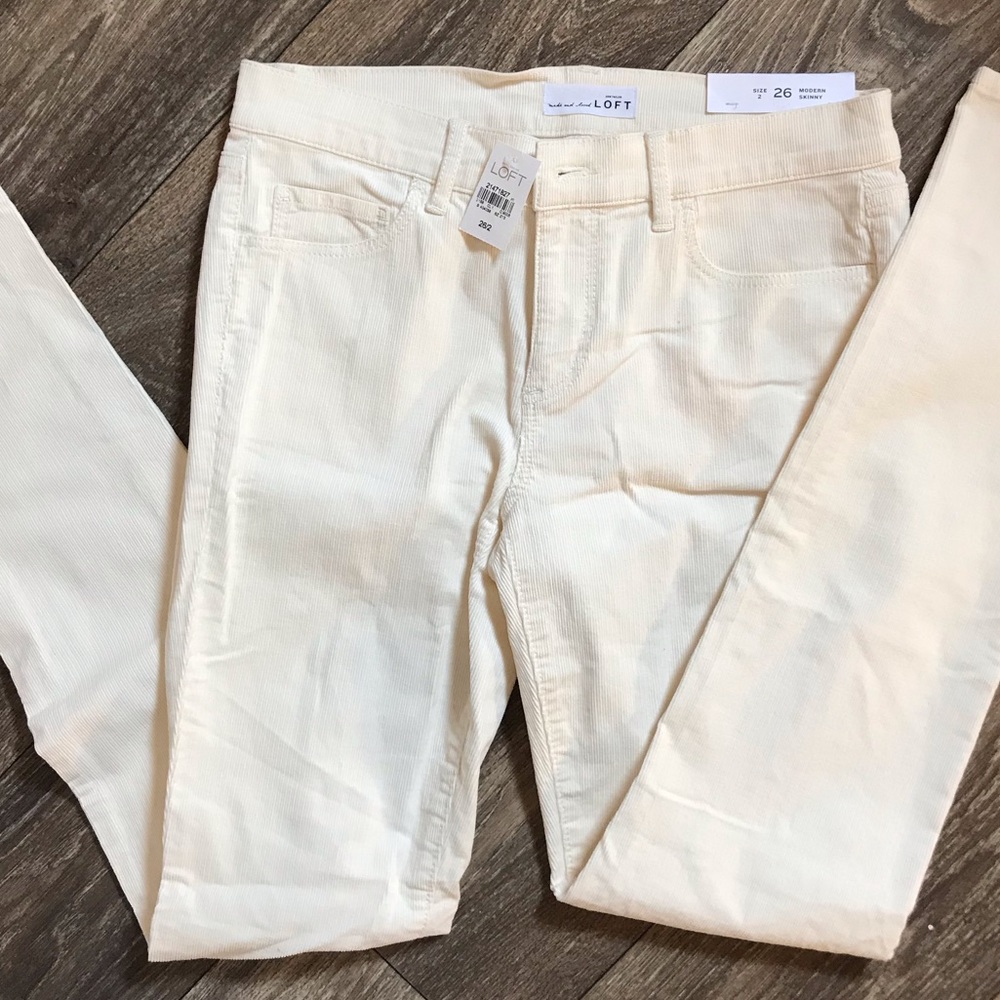 Loft Modern Skinny Corduroy pants